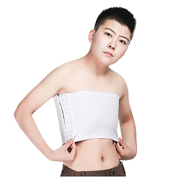 GF Strapless Chest Binder - White Medium