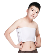 GF Strapless Chest Binder - White Large