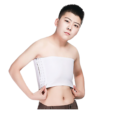 GF Strapless Chest Binder - White Large