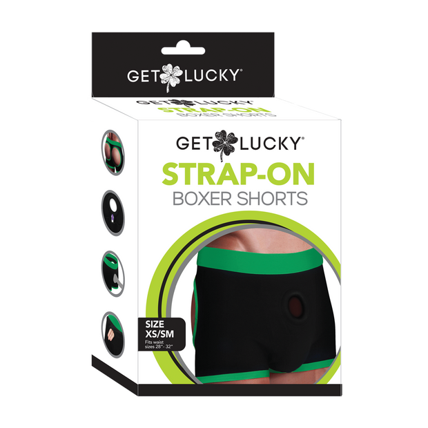 Get Lucky Strap-On Boxer Shorts - XS/S *