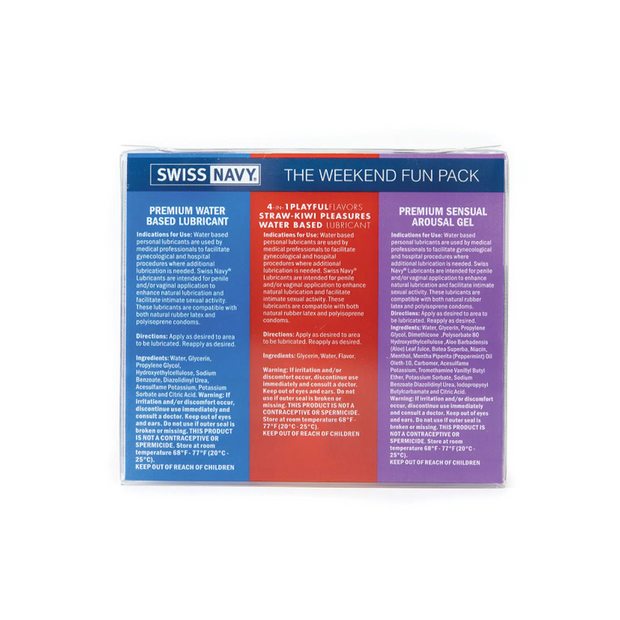 Swiss Navy Weekend Fun Pack 3x1oz