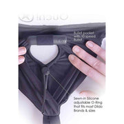 Vibrating Strap-on Boxer - Black - XL/2X