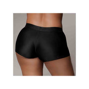 Vibrating Strap-on Boxer - Black - XL/2X