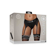 Vibrating Strap-on Thong w Garters - M/L