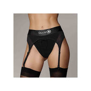 Vibrating Strap-on Thong w Garters XS/S