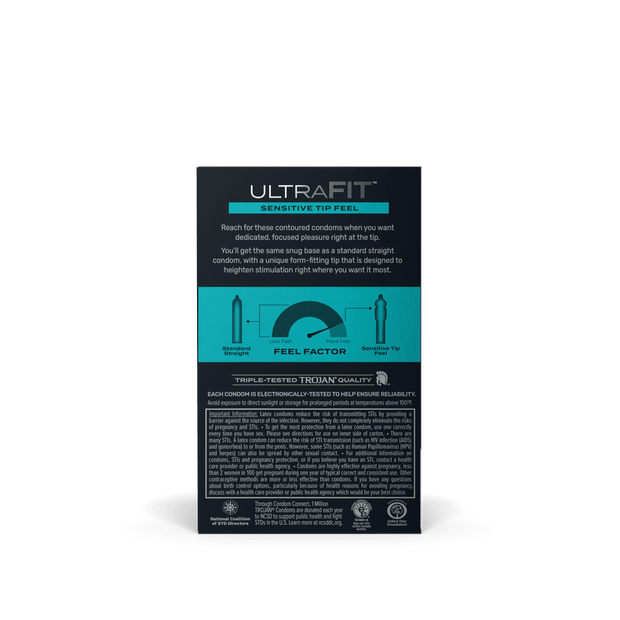 Trojan UltraFit Sensitive Tip - 10pk
