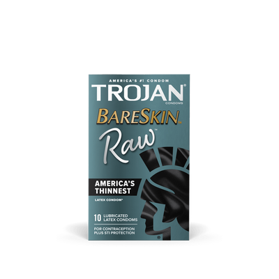 Trojan Bareskin Raw Condoms - 10pk