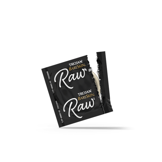 Trojan Bareskin Raw Condoms - 3pk