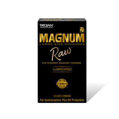 Trojan Magnum Raw Condoms - 10pk