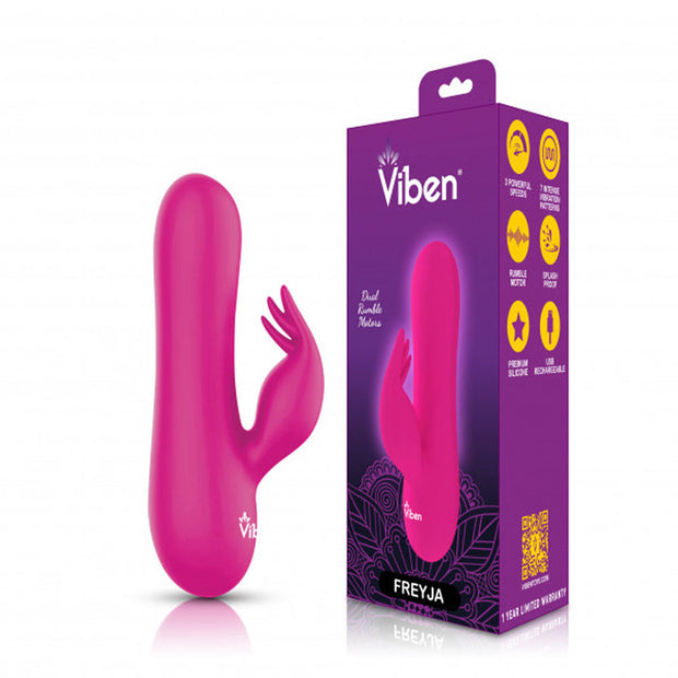Freyja Mini G-Spot Rabbit Vibe w Tickler