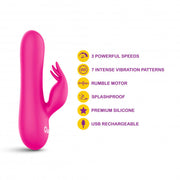 Freyja Mini G-Spot Rabbit Vibe w Tickler