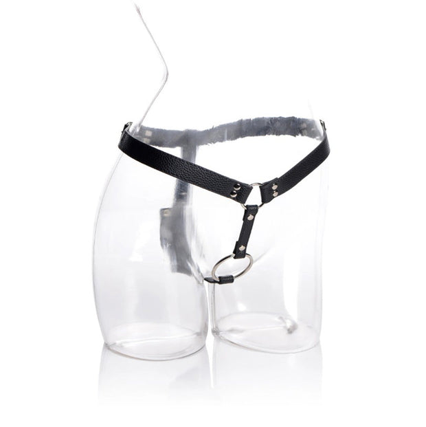 Cock Ring Harness w/ Silicone Anal Plug