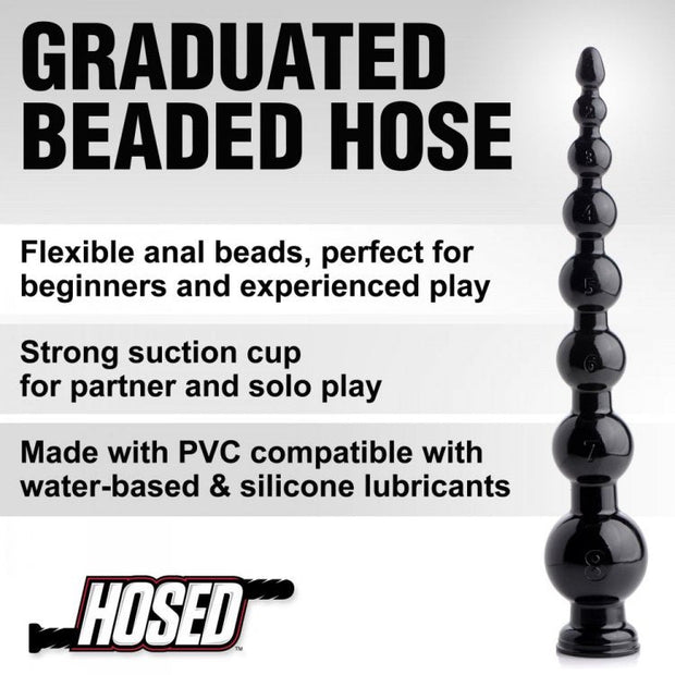 Hosed 19" Graduated Beaded Anal Snake