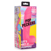 POP 8.25" Dildo with Balls - Pink