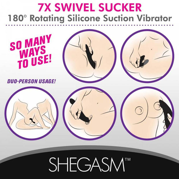 Swivel Sucker 180 Rotating Suction Vibe