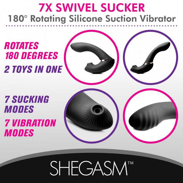 Swivel Sucker 180 Rotating Suction Vibe