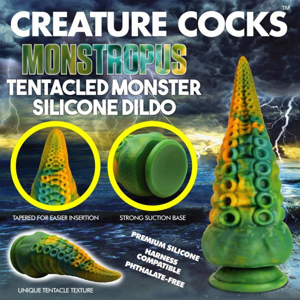 Monstropus Tentacled Monster Silic Dildo