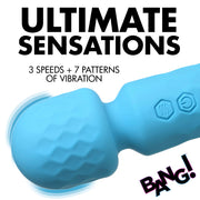 10X Mini Silicone Wand - Blue