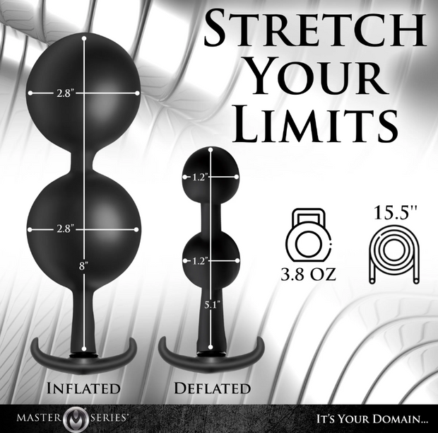 Ass Rattler Weighted Inflatable Silicone