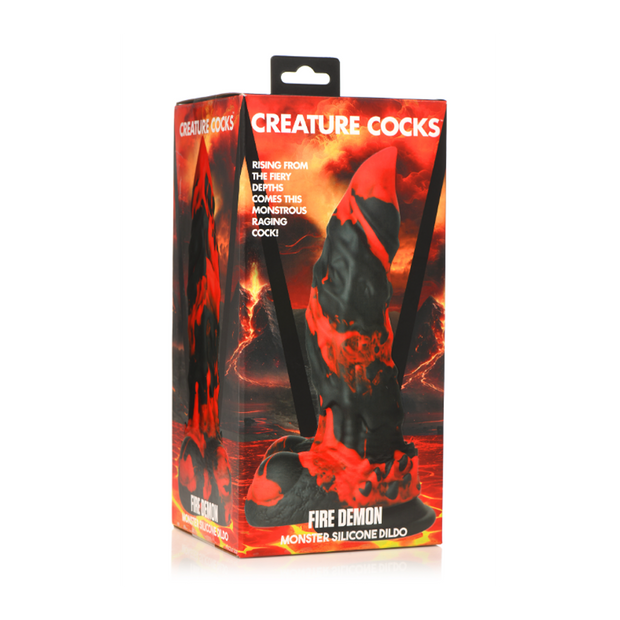 Fire Demon Monster Silicone Dildo