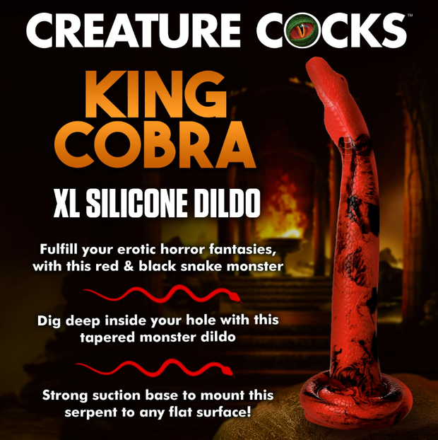 King Cobra - X-Large 18" Silicone Dong