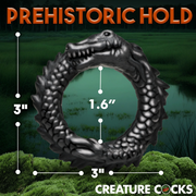 Black Caiman Silicone Cock Ring