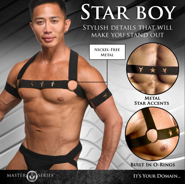 Harnais de poitrine Star Boy avec brassards LXL