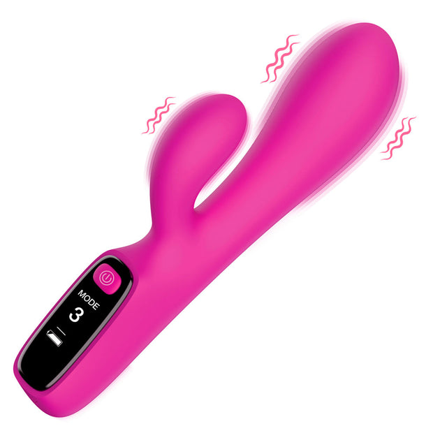Bang! Vibromasseur lapin numérique en silicone