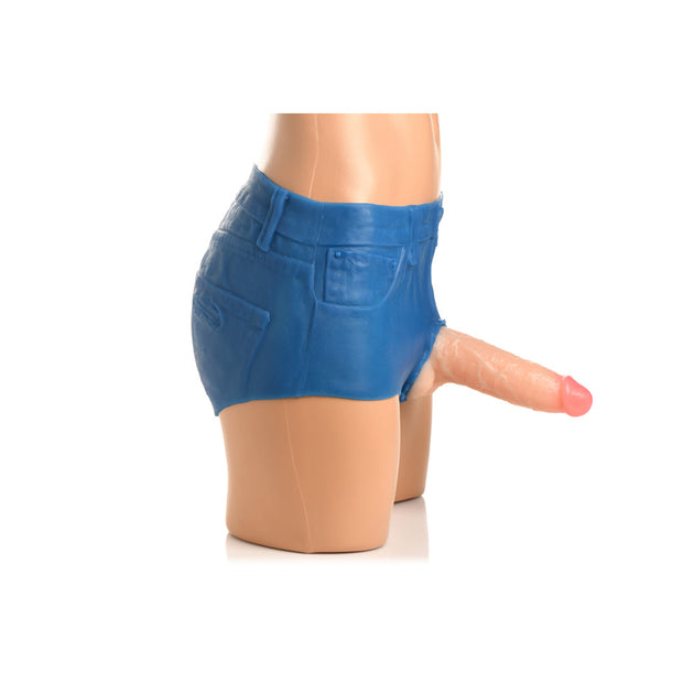 Booty Shorts 6" Dildo Silicone S/O Mediu