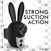 Sucky Bunny Clit Stimulator - Black