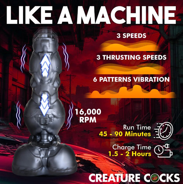 Cyborg Cock Thrusting & Vibrating Dildo