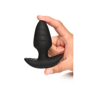 Rotating & Vibrating Silicone Plug w R/C