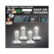 Glow-in-the-Dark Snap-On Peckers - 4 pk