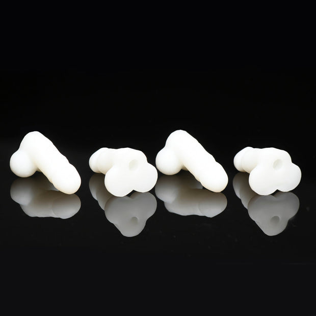 Glow-in-the-Dark Snap-On Peckers - 4 pk