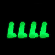 Glow-in-the-Dark Snap-On Peckers - 4 pk