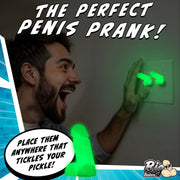 Glow-in-the-Dark Snap-On Peckers - 4 pk