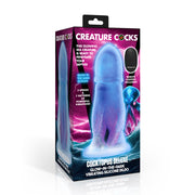 Cocktopus Deluxe Glow-in-the-Dark Vibrating Silicone Dildo w/ Remote