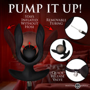 Dark Pearl Inflatable Vibrating Butt Plu