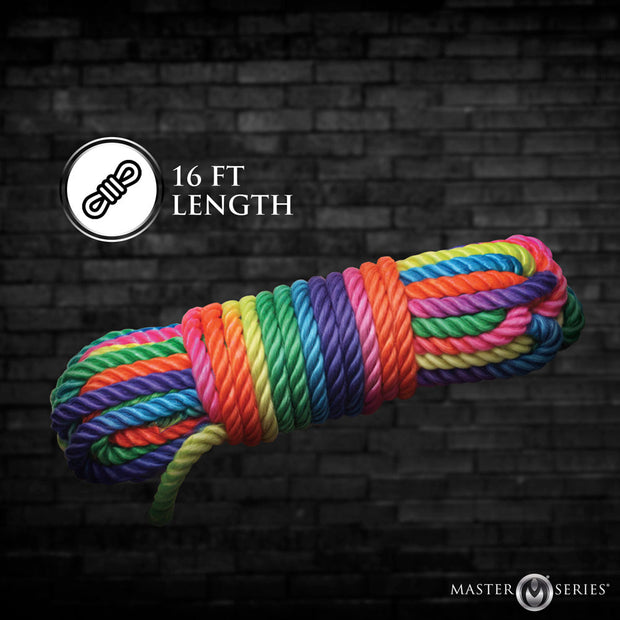 Rainbow Shibari Rope - 16ft