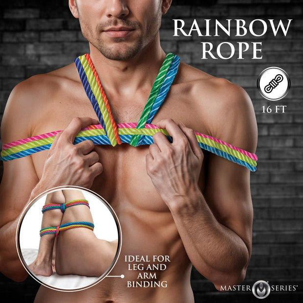 Rainbow Shibari Rope - 16ft