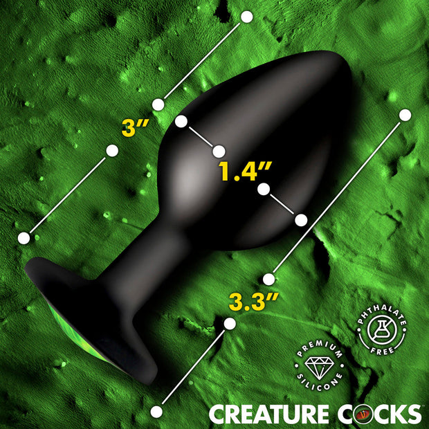 Creature Eye Green Eye Silicone Butt Plug - Medium