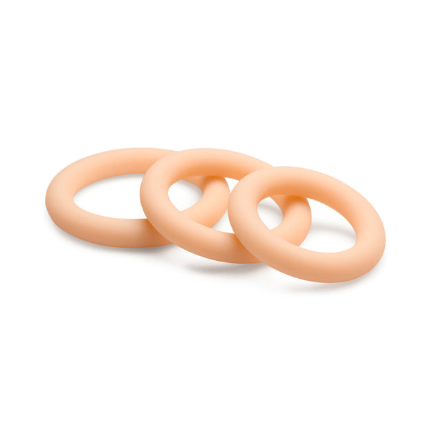 Ensemble d'anneau pénien discret en silicone JOCK Light