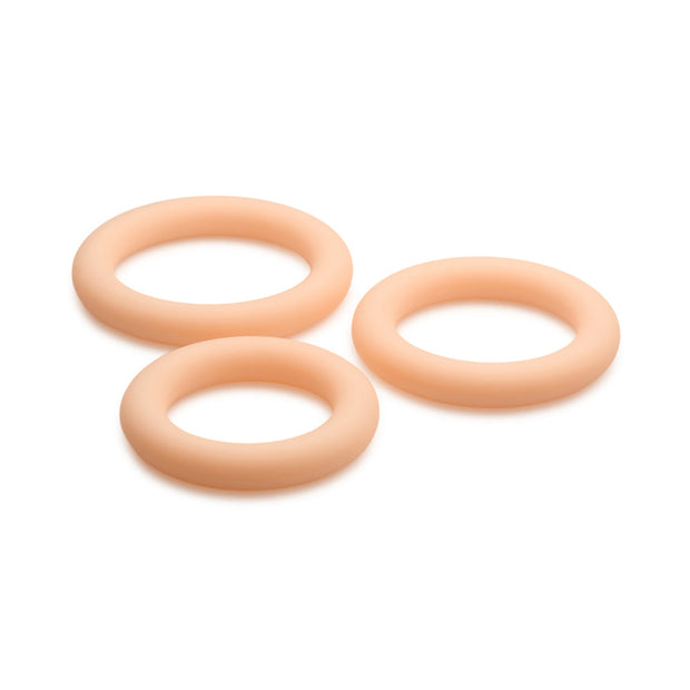 Ensemble d'anneau pénien discret en silicone JOCK Light