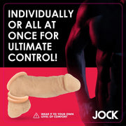 Ensemble d'anneau pénien discret en silicone JOCK Light