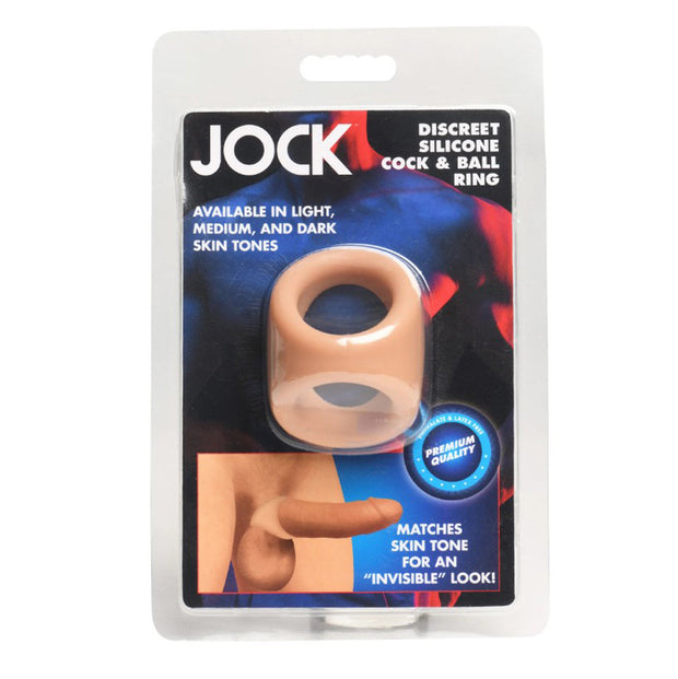 Anneau pénien et testicules en silicone JOCK - Tan