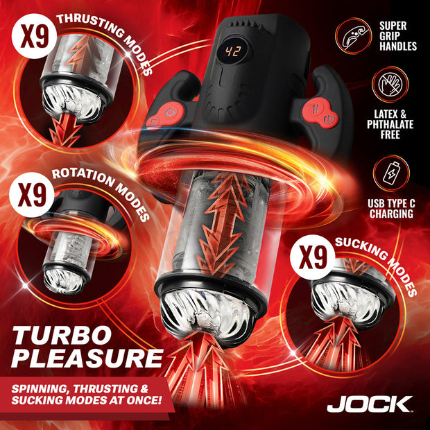 Turbo Max Spinning, Thrusting, & Sucking Masturbator