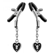 Charmed Heart Padlock Nipple Clamps