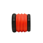 2-in-1 Silicone Cock Ring - Red