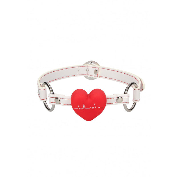 Ouch! Silicone Heart Gag - Nurse Theme *