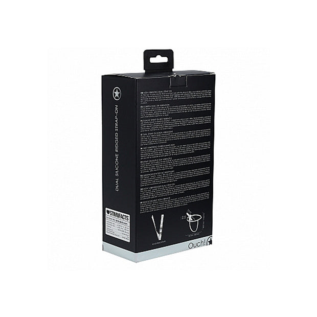 Dual Silicone Ridged Strap-On Adjustable